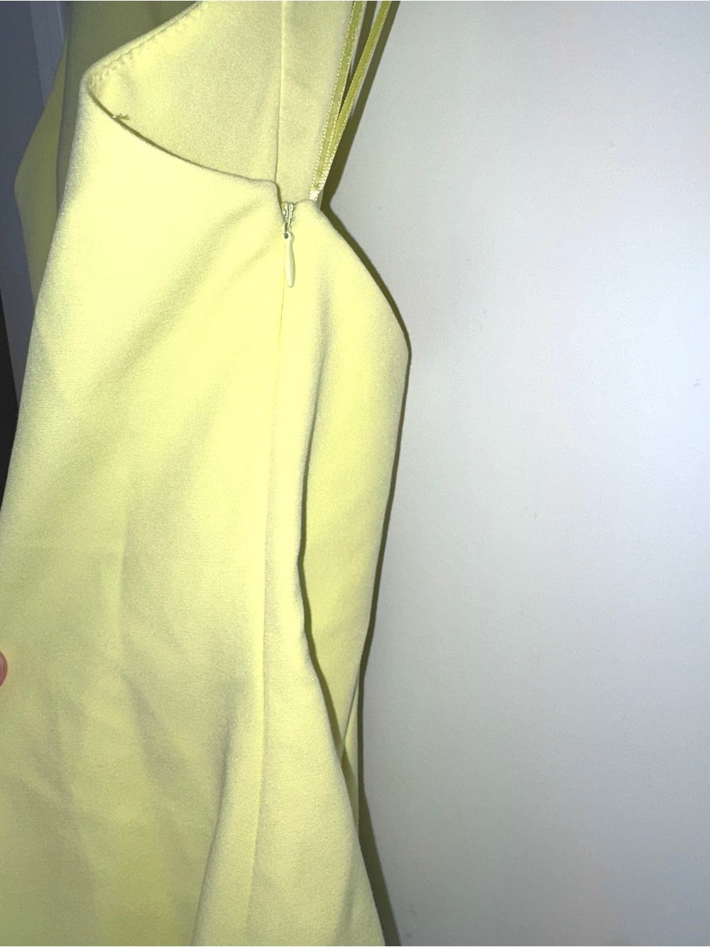 Zara Felsted Halter Peplum Tank Top Butter Yellow sz L - Picture 7 of 10